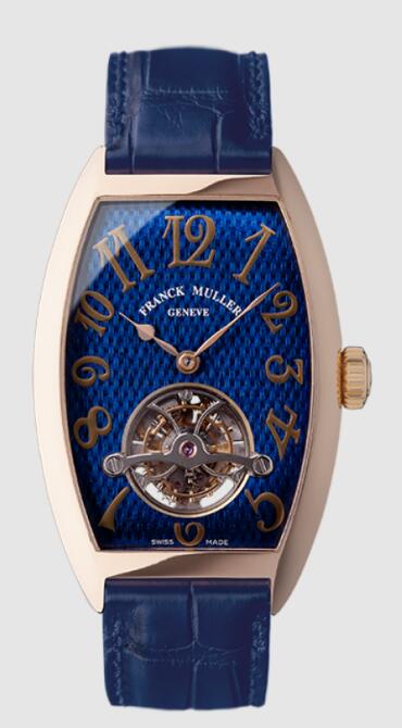 Review Franck Muller CINTREE CURVEX TOURBILLON 30th Men Replica Watch for Sale Cheap Price 2851TDAM 3N Blue